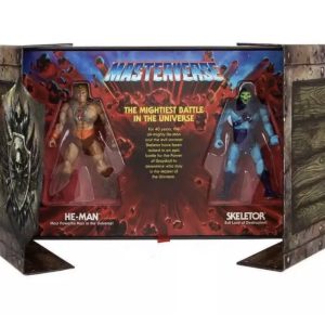 SDCC 2022 Mattel Masters of the Universe 40th Anniversary He-Man vs. Skeletor Collectible Set.