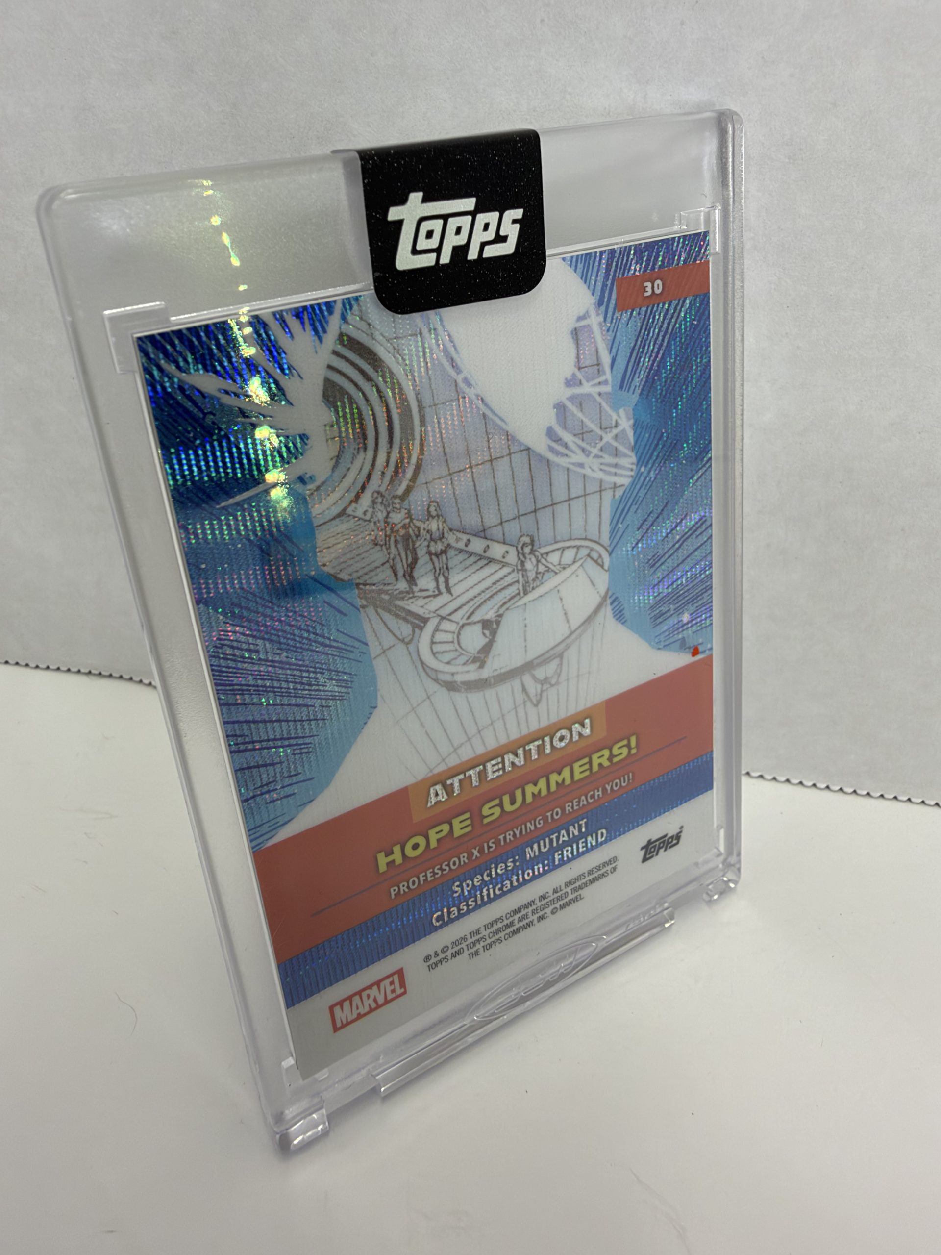 2026 Topps Mint Marvel Hope Summers Cerebro #30 42/99 Encased SDCC Pull - Image 5