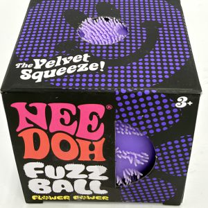 Schylling NeeDoh Fuzz Ball Flower Power Purple Sensory Squish Toy