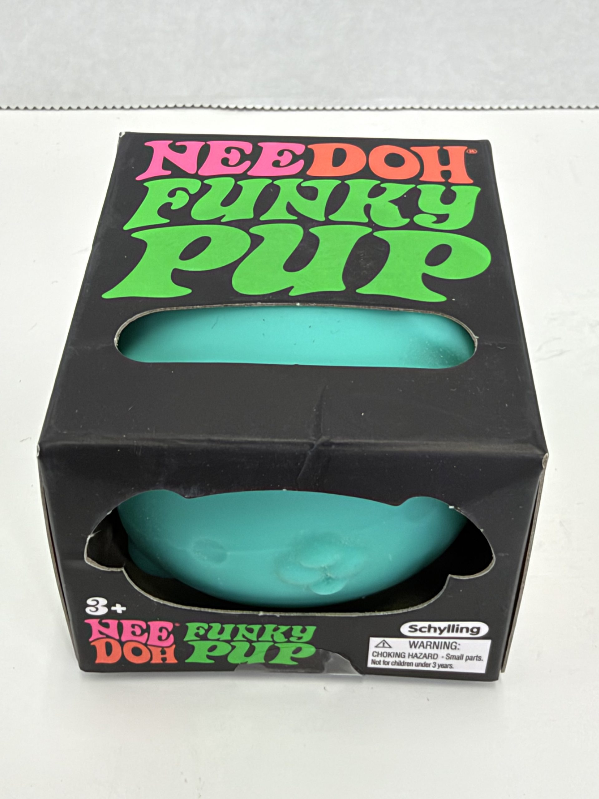 Schylling NeeDoh Funky Pup Teal Aqua Sensory Squish Fidget Toy New in Box