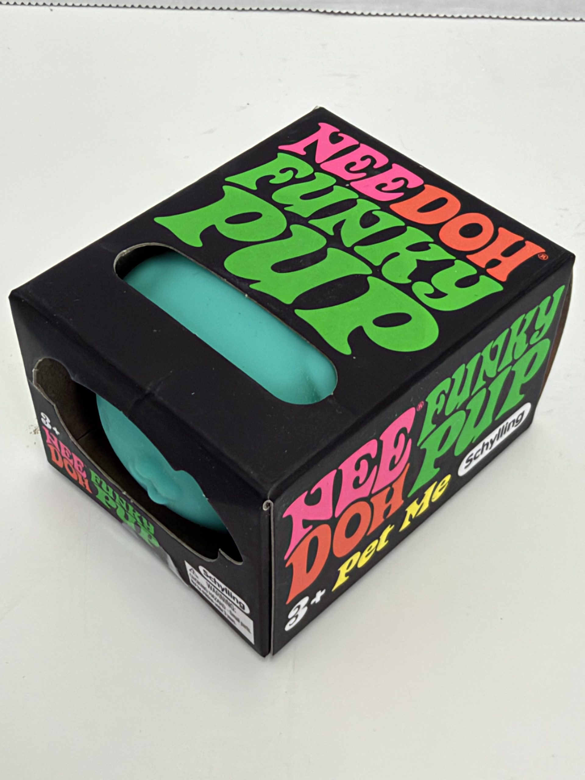 Schylling NeeDoh Funky Pup Teal Aqua Sensory Squish Fidget Toy New in Box - Image 2